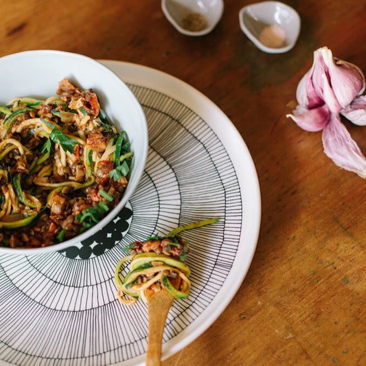 LENTIL, TOMATO + MUSHROOM BOLOGNESE