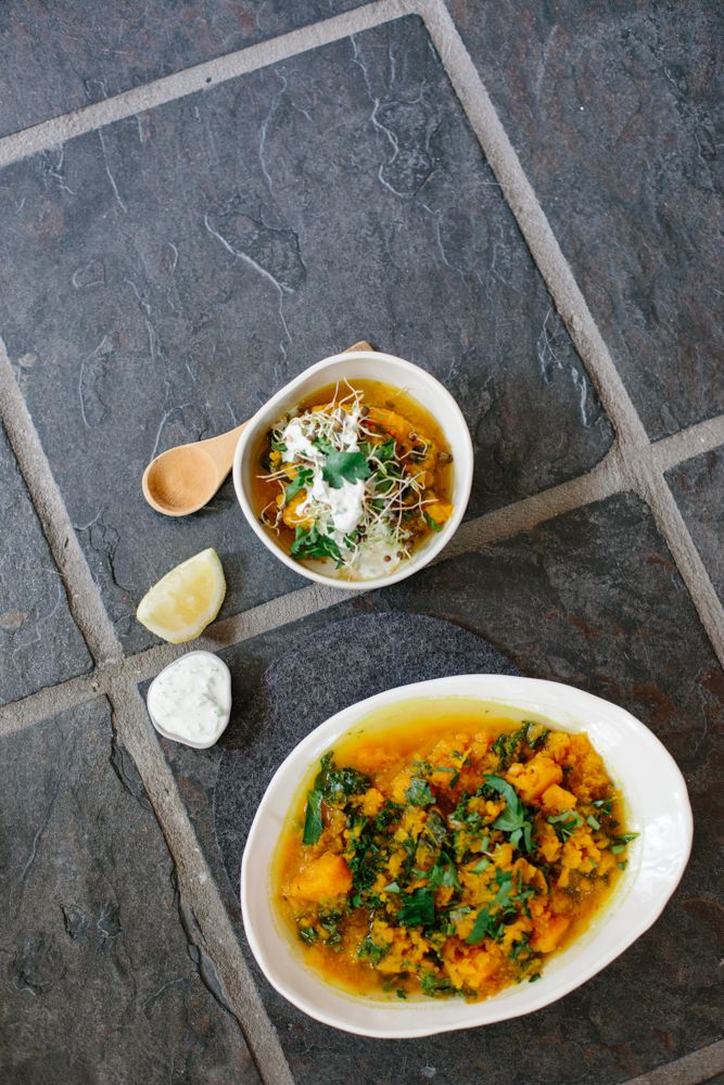 PUMPKIN, LENTIL, MISO, LEMON + HERB SOUP