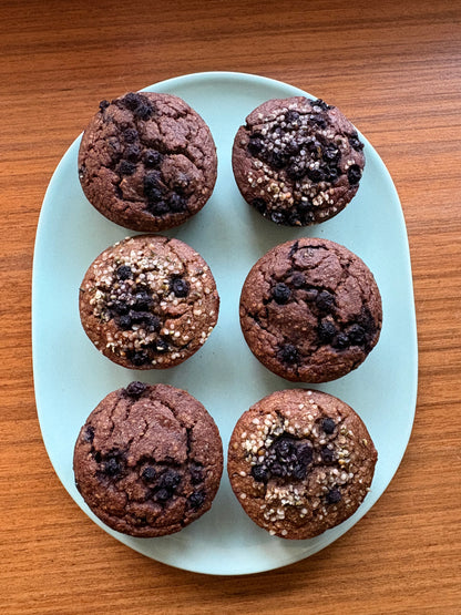 CHOCOLATE, BANANA, PEAR + ZUCCHINI MUFFINS