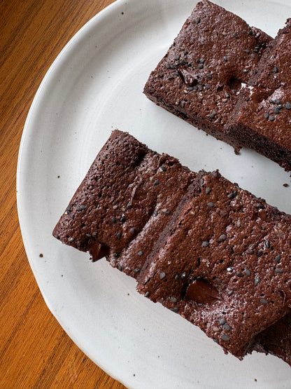 DECADENT CHOCOLATE AND BLACK SESAME BROWNIES