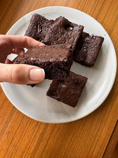 DECADENT CHOCOLATE AND BLACK SESAME BROWNIES